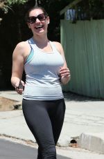 KELLY BROOK Hikinig at Runyon Canyon Park in Los Angeles 04/26/2015