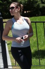 KELLY BROOK Hikinig at Runyon Canyon Park in Los Angeles 04/26/2015