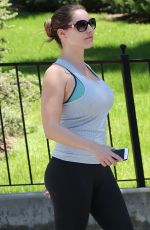 KELLY BROOK Hikinig at Runyon Canyon Park in Los Angeles 04/26/2015