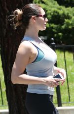 KELLY BROOK Hikinig at Runyon Canyon Park in Los Angeles 04/26/2015