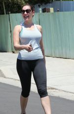 KELLY BROOK Hikinig at Runyon Canyon Park in Los Angeles 04/26/2015