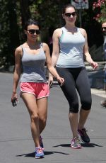 KELLY BROOK Hikinig at Runyon Canyon Park in Los Angeles 04/26/2015