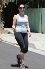 KELLY BROOK Hikinig at Runyon Canyon Park in Los Angeles 04/26/2015