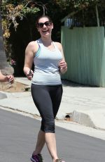 KELLY BROOK Hikinig at Runyon Canyon Park in Los Angeles 04/26/2015
