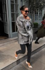 KELLY BROOK Leaves Her London Hotel