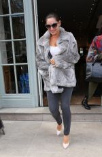 KELLY BROOK Leaves Her London Hotel