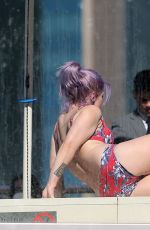 KELLY OSBOURNE in Bikini at a Pool in Sydney