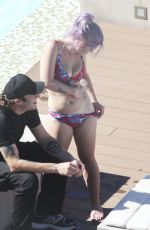 KELLY OSBOURNE in Bikini at a Pool in Sydney