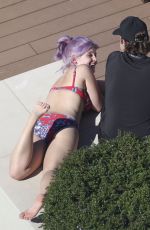KELLY OSBOURNE in Bikini at a Pool in Sydney