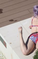 KELLY OSBOURNE in Bikini at a Pool in Sydney