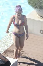 KELLY OSBOURNE in Bikini at a Pool in Sydney