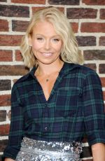 KELLY RIPA Arrives at The Late Show with David Letterman