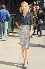KELLY RIPA Arrives at The Late Show with David Letterman