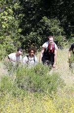 KEMDALL JENNER in Leggings amd Tank Top Out Hiking in Malibu