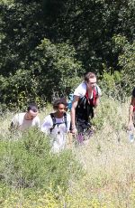 KEMDALL JENNER in Leggings amd Tank Top Out Hiking in Malibu