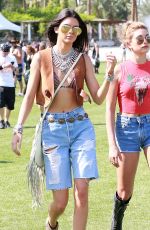 KENDALL and KYILE JENNER and HAILEY BALDWIN at Coachella Music Festival, Day 1