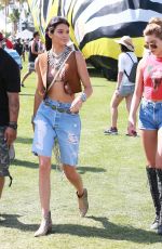 KENDALL and KYILE JENNER and HAILEY BALDWIN at Coachella Music Festival, Day 1
