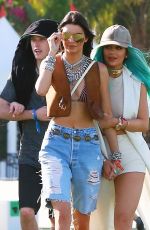 KENDALL and KYILE JENNER and HAILEY BALDWIN at Coachella Music Festival, Day 1