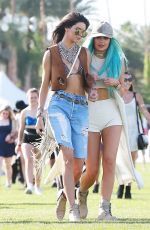 KENDALL and KYILE JENNER and HAILEY BALDWIN at Coachella Music Festival, Day 1