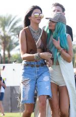 KENDALL and KYILE JENNER and HAILEY BALDWIN at Coachella Music Festival, Day 1