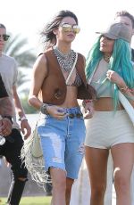 KENDALL and KYILE JENNER and HAILEY BALDWIN at Coachella Music Festival, Day 1