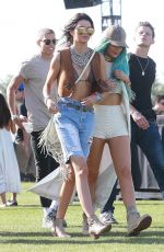 KENDALL and KYILE JENNER and HAILEY BALDWIN at Coachella Music Festival, Day 1