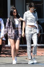 KENDALL and KYLIE JENNER Out for Lunch in Los Angeles