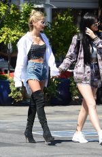 KENDALL and KYLIE JENNER Out for Lunch in Los Angeles