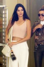 KENDALL JENNER and HAILEY BALDWIN at a Pancake House in West Hollywood 04/23/2015