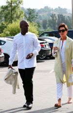 KENDALL JENNER and KHLOE KARDASHIAN at a Church in Agoura Hills