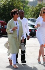 KENDALL JENNER and KHLOE KARDASHIAN at a Church in Agoura Hills