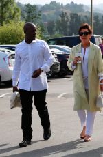 KENDALL JENNER and KHLOE KARDASHIAN at a Church in Agoura Hills