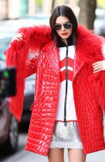 KENDALL JENNER on the Set of a Photoshoot in New York