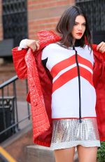 KENDALL JENNER on the Set of a Photoshoot in New York