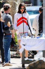 KENDALL JENNER on the Set of a Photoshoot in New York