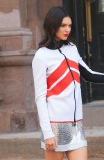KENDALL JENNER on the Set of a Photoshoot in New York