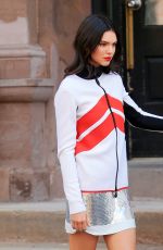 KENDALL JENNER on the Set of a Photoshoot in New York