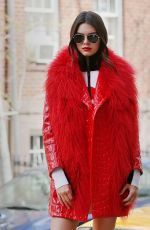 KENDALL JENNER on the Set of a Photoshoot in New York