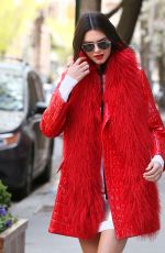 KENDALL JENNER on the Set of a Photoshoot in New York