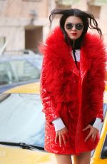 KENDALL JENNER on the Set of a Photoshoot in New York