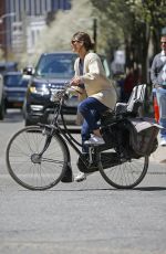 KERI RUSSELL Out and About in Brooklyn 04/28/2015