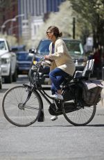 KERI RUSSELL Out and About in Brooklyn 04/28/2015
