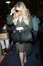 KHLOE KARDASHIAN Arrives at Los Angeles International Airport