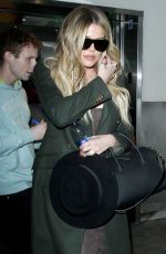 KHLOE KARDASHIAN Arrives at Los Angeles International Airport