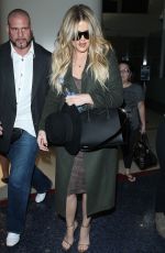 KHLOE KARDASHIAN Arrives at Los Angeles International Airport