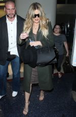 KHLOE KARDASHIAN Arrives at Los Angeles International Airport