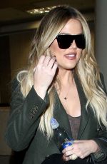 KHLOE KARDASHIAN Arrives at Los Angeles International Airport