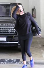 KHLOE KARDASHIAN in Tights at a Gym in Beverly Hills