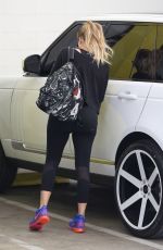KHLOE KARDASHIAN in Tights at a Gym in Beverly Hills