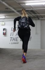 KHLOE KARDASHIAN in Tights at a Gym in Beverly Hills